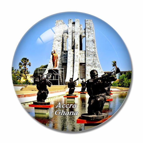 Accra Ghana 3D Fridge Magnet Crystal Glass