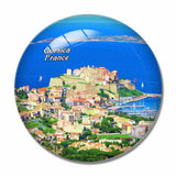 France Calvi, Corsica 3D Fridge Magnet Crystal Glass