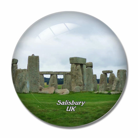 UK England Stonehenge Salisbury 3D Fridge Magnet Crystal Glass