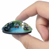 China Jiaxing Wuzhen 3D Fridge Magnet Crystal Glass