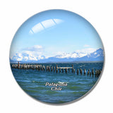 Puerto Natales Patagonia Chile 3D Fridge Magnet Crystal Glass