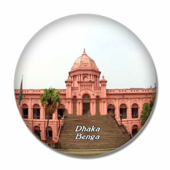 Ahsan Manzil Dhaka Bengal 3D Fridge Magnet Crystal Glass