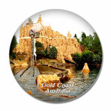 Australia Warner Bros. Movie World Gold Coast 3D Fridge Magnet Crystal Glass