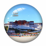 China Lhasa 3D Fridge Magnet Crystal Glass