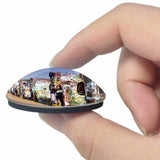 USA America Amarillo Car Ranch 3D Fridge Magnet Crystal Glass
