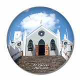 Bermuda St. Peter's Church St. George 3D Fridge Magnet Crystal Glass
