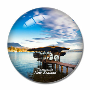 New Zealand Tasmania 3D Fridge Magnet Crystal Glass