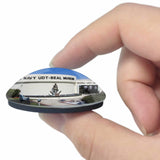 USA America Fort Pierce Navy Seal Museum 3D Fridge Magnet Crystal Glass