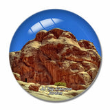 Jordan Al Siq Canyon 3D Fridge Magnet Crystal Glass