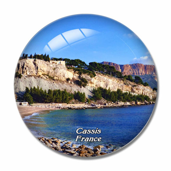 France Calanques Cassis 3D Fridge Magnet Crystal Glass