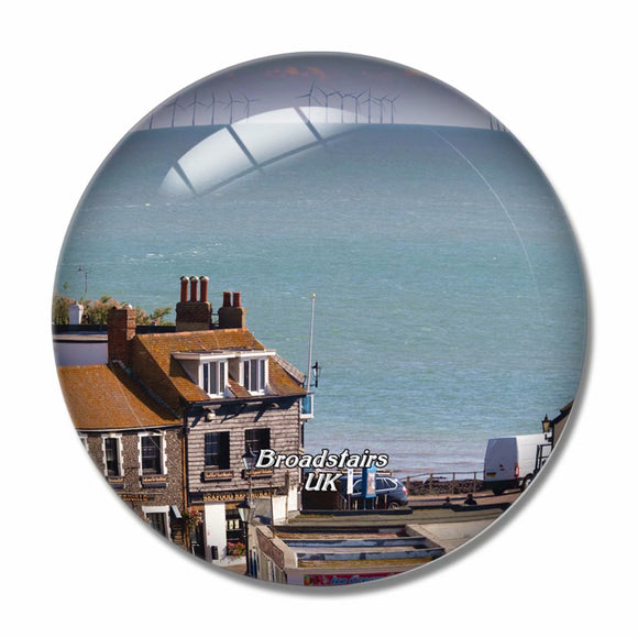 UK England Broadstairs Joss Bay 3D Fridge Magnet Crystal Glass