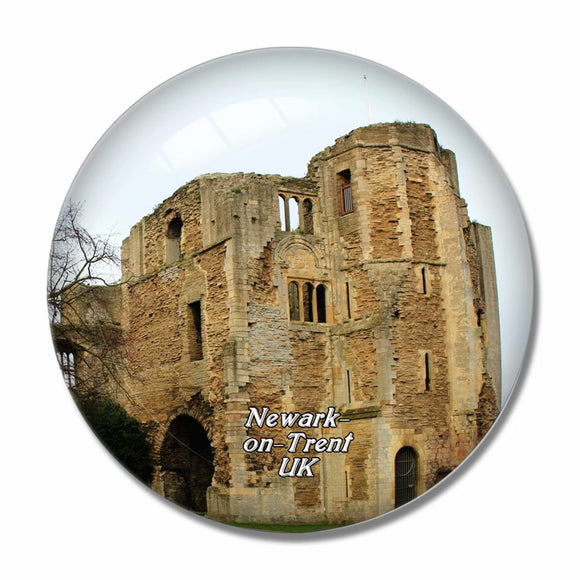 UK England Newark Castle Newark-on-Trent 3D Fridge Magnet Crystal Glass