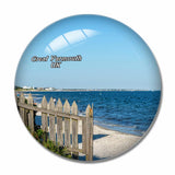 UK England Gorleston Beach Great Yarmouth 3D Fridge Magnet Crystal Glass