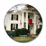 USA America Franklin Lotz House Museum 3D Fridge Magnet Crystal Glass