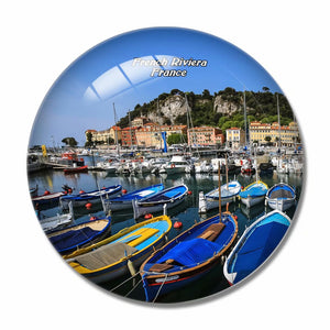 France French Riviera 3D Fridge Magnet Crystal Glass