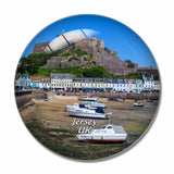 UK England Jersey 3D Fridge Magnet Crystal Glass