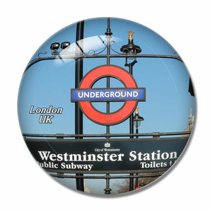 UK England Subway Underground London 3D Fridge Magnet Crystal Glass