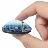 Germany Rhine Tower Dusseldorf 3D Fridge Magnet Crystal Glass