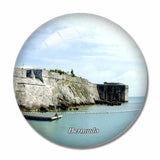 Bermuda Pier 3D Fridge Magnet Crystal Glass