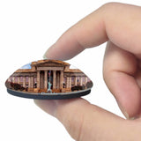 Pueblo Courthouse Colorado USA 3D Fridge Magnet Crystal Glass