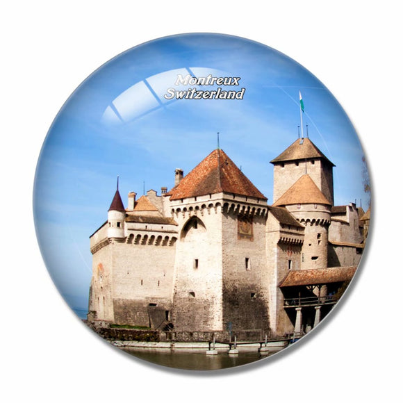 Switzerland Chillon Castle Montreux 3D Fridge Magnet Crystal Glass