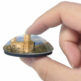 UK England Caernarfon Castle 3D Fridge Magnet Crystal Glass