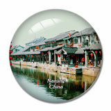 China Confucius Temple in Nanjing 3D Fridge Magnet Crystal Glass