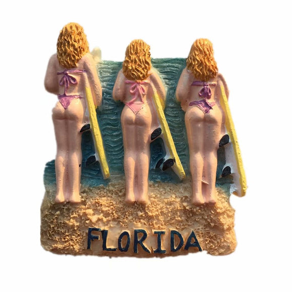 Florida Beach USA America Fridge Magnet 3D Resin