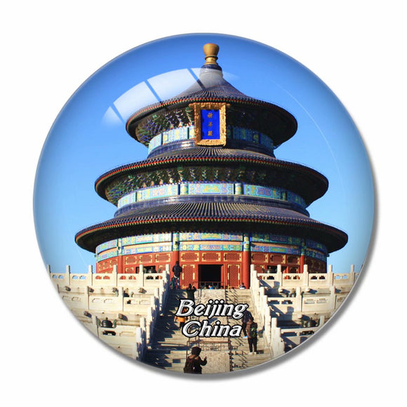 China Temple of Heaven Beijing 3D Fridge Magnet Crystal Glass