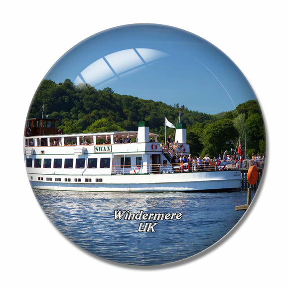 UK England Windermere 3D Fridge Magnet Crystal Glass