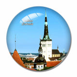 Toompea Hill Estonia 3D Fridge Magnet Crystal Glass