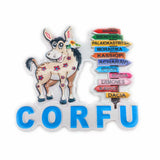 Corfu Greece Fridge Magnet 3D Resin