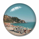 Italy Ricadi Grotticelle beach 3D Fridge Magnet Crystal Glass