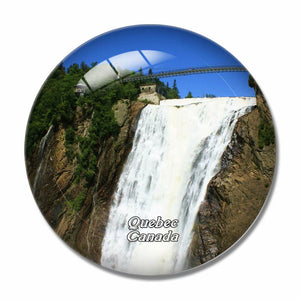 Canada Montmorency Falls Quebec 3D Fridge Magnet Crystal Glass