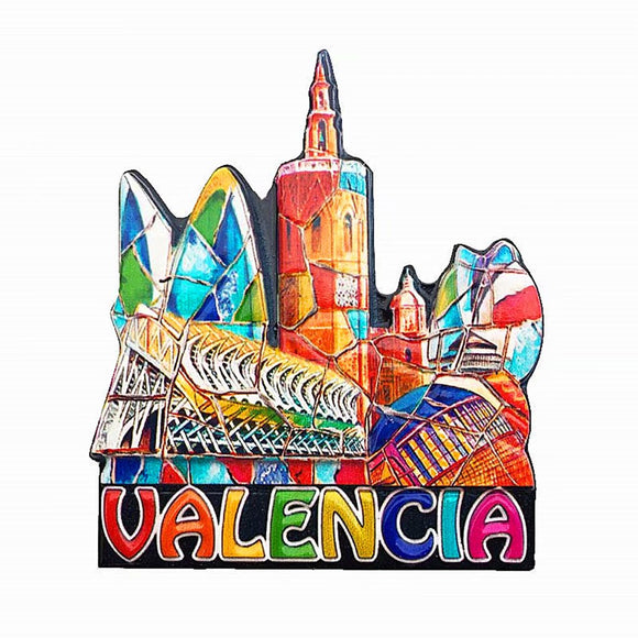 Valencia Spain Fridge Magnet 3D Resin