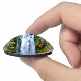 USA America Bend Tumalo Falls 3D Fridge Magnet Crystal Glass