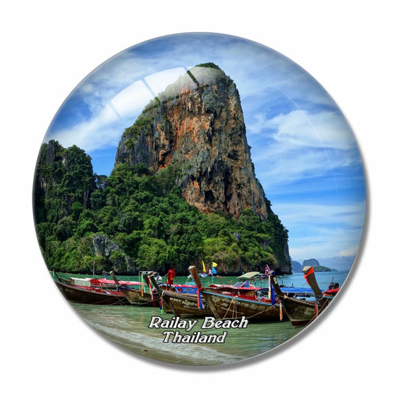 Thailand Railay Beach 3D Fridge Magnet Crystal Glass