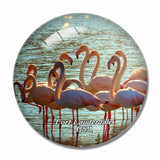 USA America Flamingo Fort Lauderdale 3D Fridge Magnet Crystal Glass