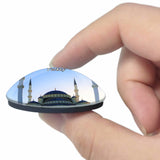 Turkey Kocatepe Mosque Ankara 3D Fridge Magnet Crystal Glass