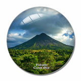 Costa Rica Volcano 3D Fridge Magnet Crystal Glass