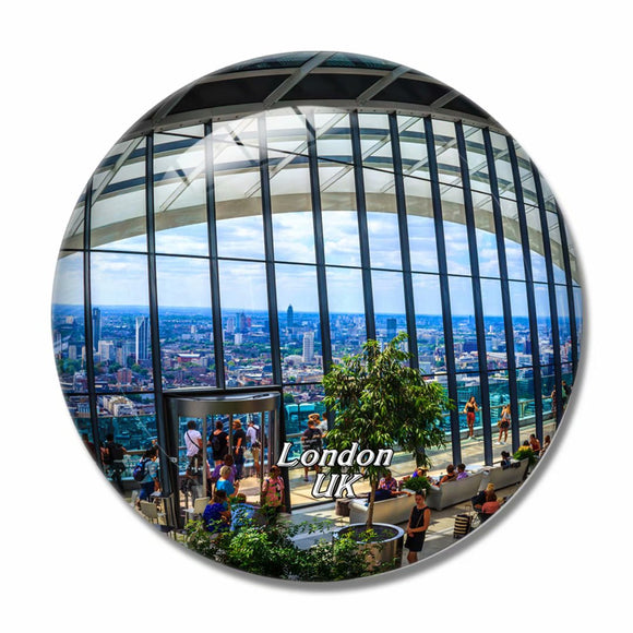 UK England Sky Garden London 3D Fridge Magnet Crystal Glass