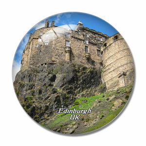 UK England Edinburgh Castle 3D Fridge Magnet Crystal Glass