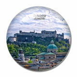 Austria Fortress Hohensalzburg Salzburg 3D Fridge Magnet Crystal Glass