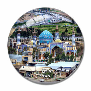 Iran Qom Landscape 3D Fridge Magnet Crystal Glass