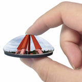 Moldova Chisinau 3D Fridge Magnet Crystal Glass