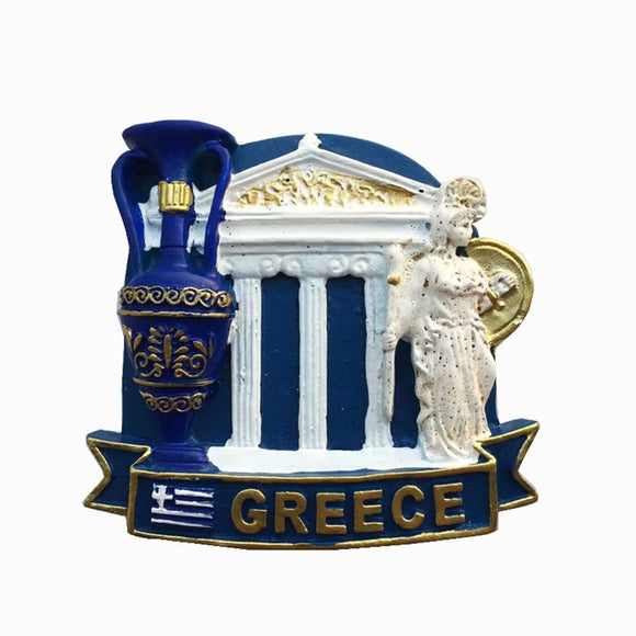 Athens Greece Fridge Magnet 3D Resin