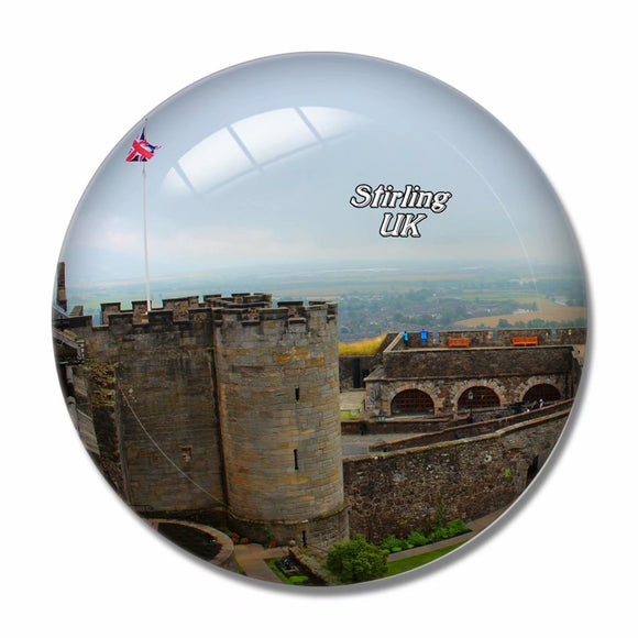 UK England Stirling Castle 3D Fridge Magnet Crystal Glass