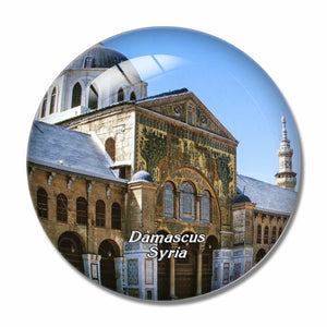 Umayyad Mosque Damascus Syria 3D Fridge Magnet Crystal Glass