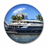 USA America Fort Lauderdale 3D Fridge Magnet Crystal Glass