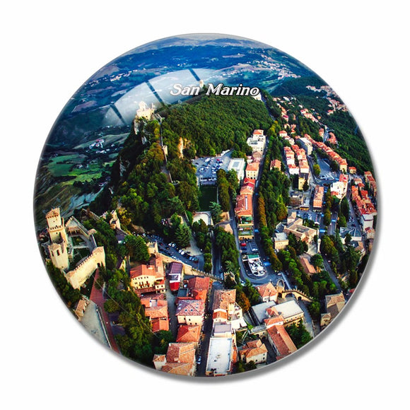 San Marino 3D Fridge Magnet Crystal Glass